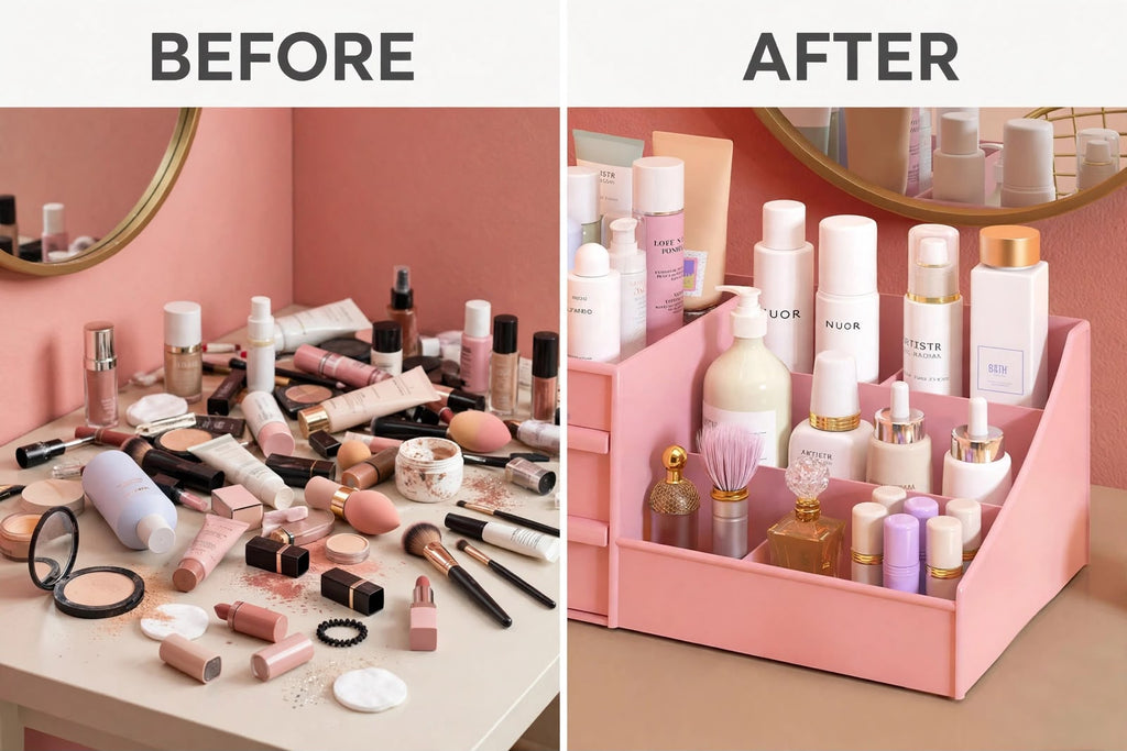 ShopyBazaar Pinky Organizer - Large Skincare & Cosmetic Storage Box